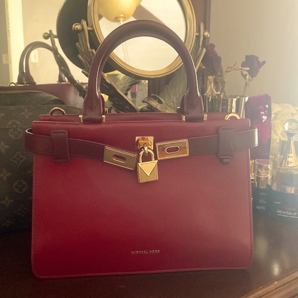 Michael Kors burgundy red luxury line high end $695 like new - Picture 1 of 12